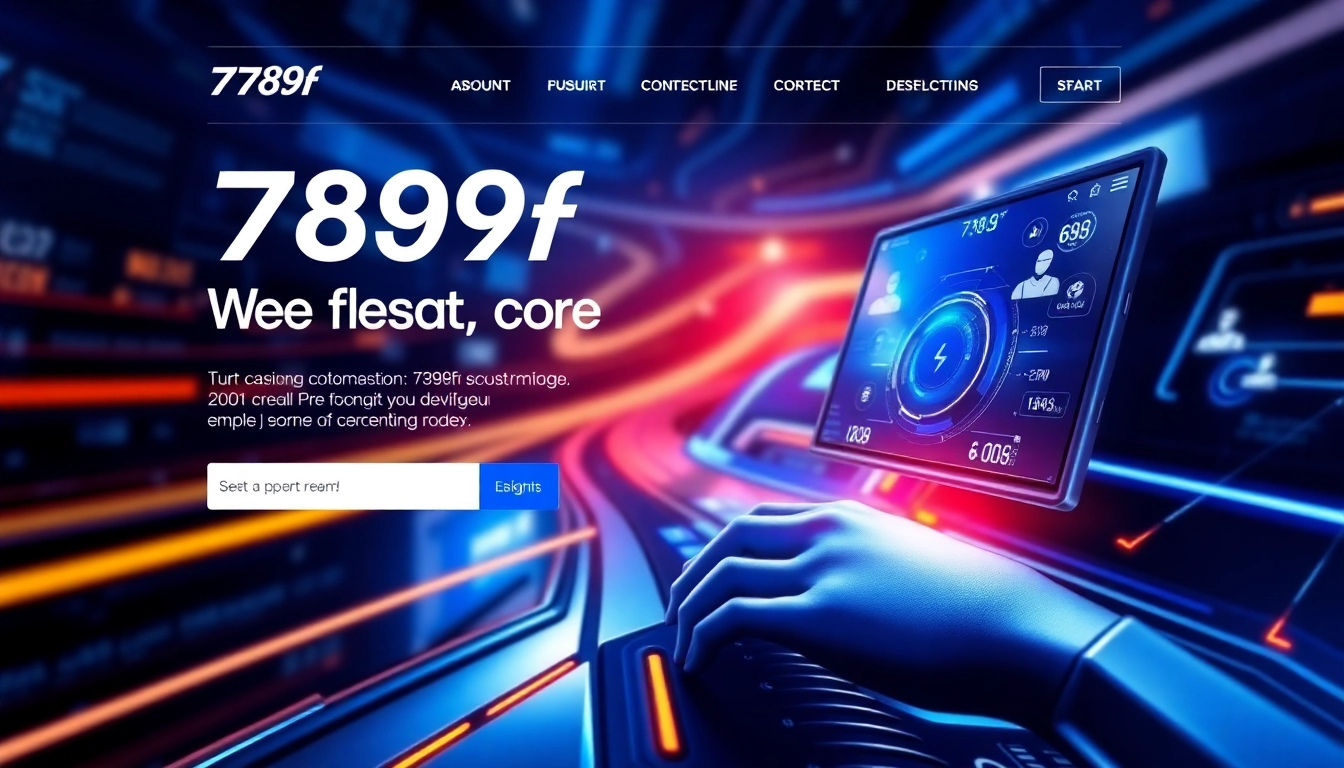 789f branding emblem on a modern web interface showcasing innovative technology and user engagement features for high visibility and accessibility.