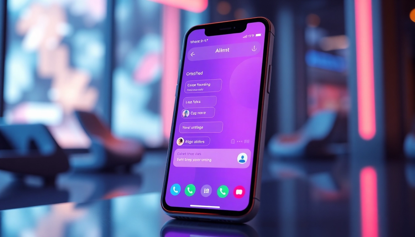 Visual representation of an engaging ai girlfriend app interface showcasing realistic chat interaction, emphasizing intimacy and personalization for users.