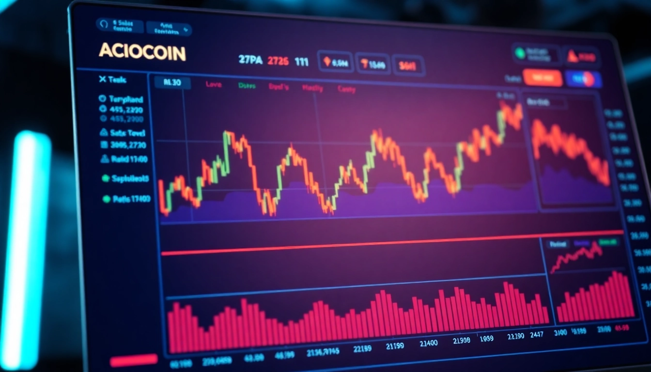 Professional aicoin analysis dashboard showing live market data and charts for financial insights